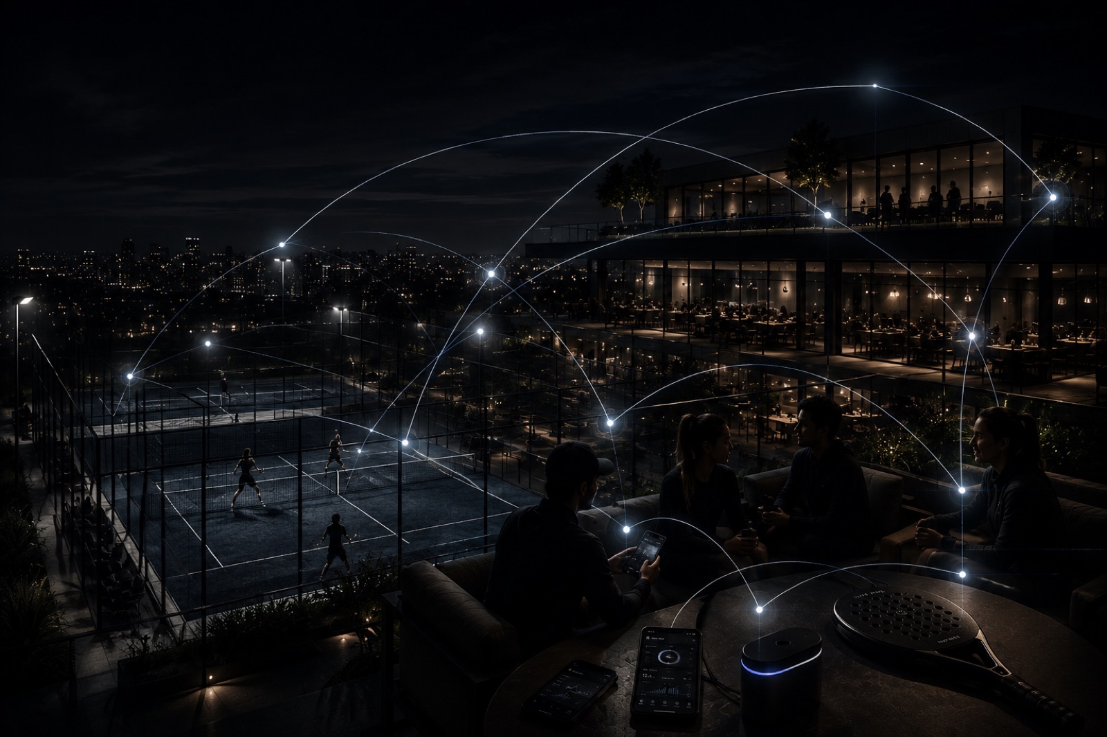Concept visualisation — A Nine One community sport venue in soft daylight