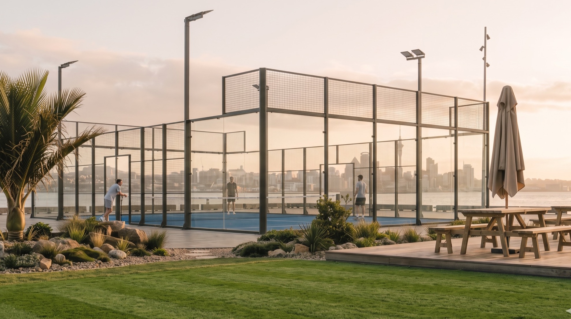 Concept visualisation — Kauri Classic padel court