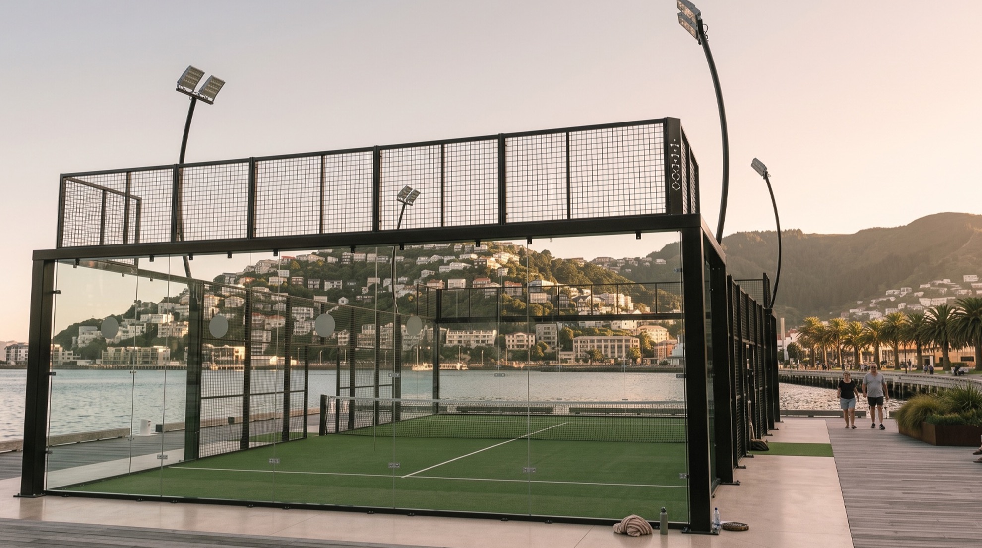 Concept visualisation — Kauri Extreme padel court