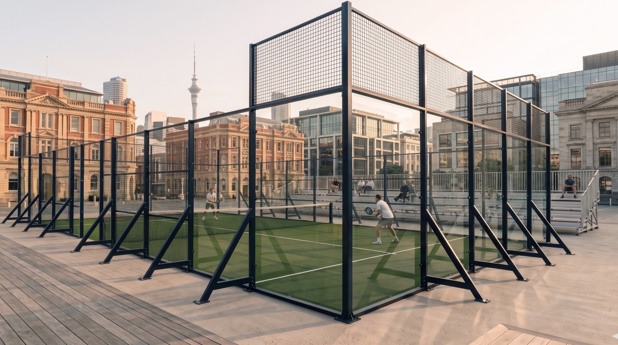Concept visualisation — Kawarau Outdoor padel court