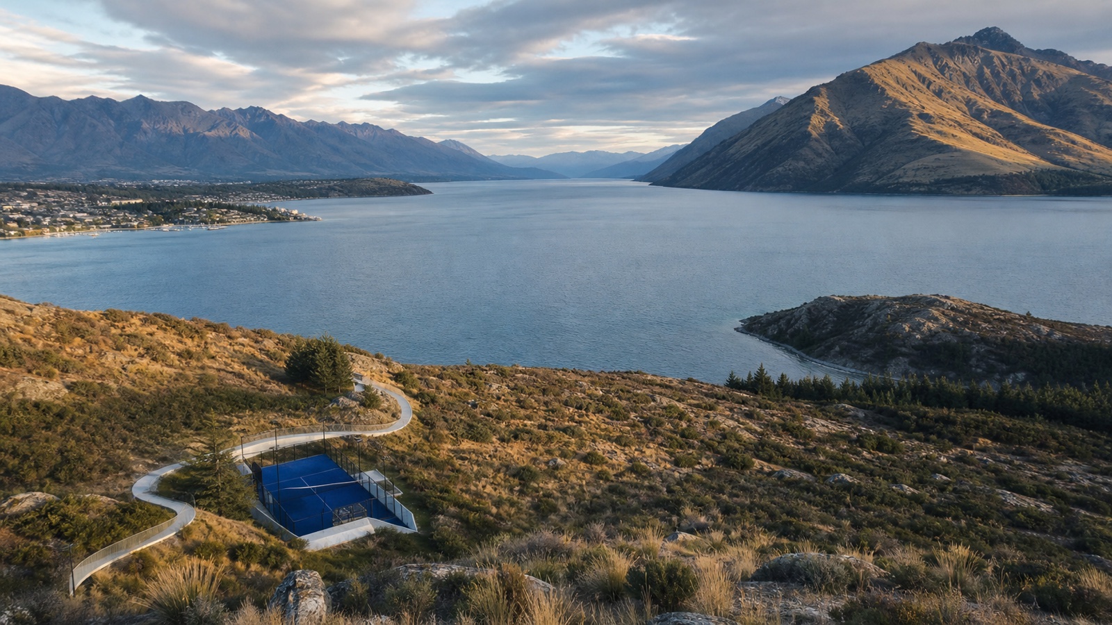 Queenstown and Lake Wakatipu, New Zealand