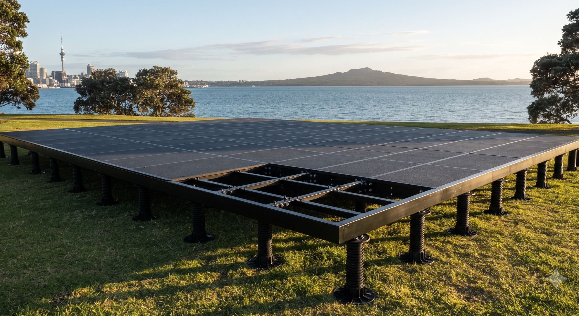 Concept visualisation — Rangitoto court platform